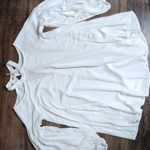 Free People Drift Away Cold Shoulder Tunic Size Small in White - Picture 1 of 7